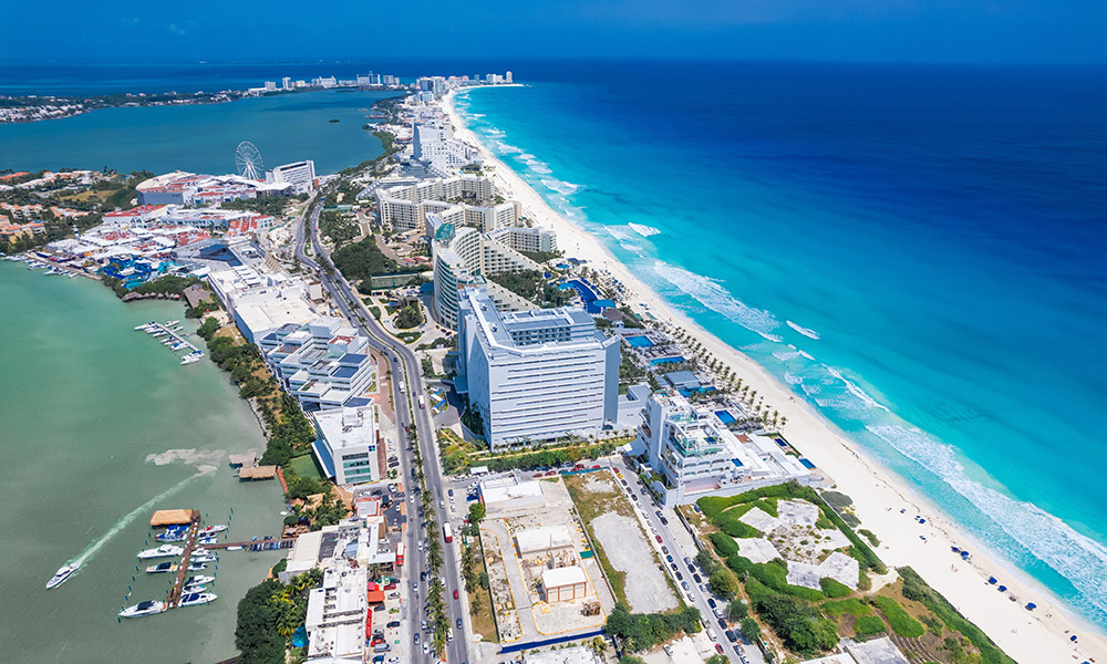Cancún Hotel Zone view