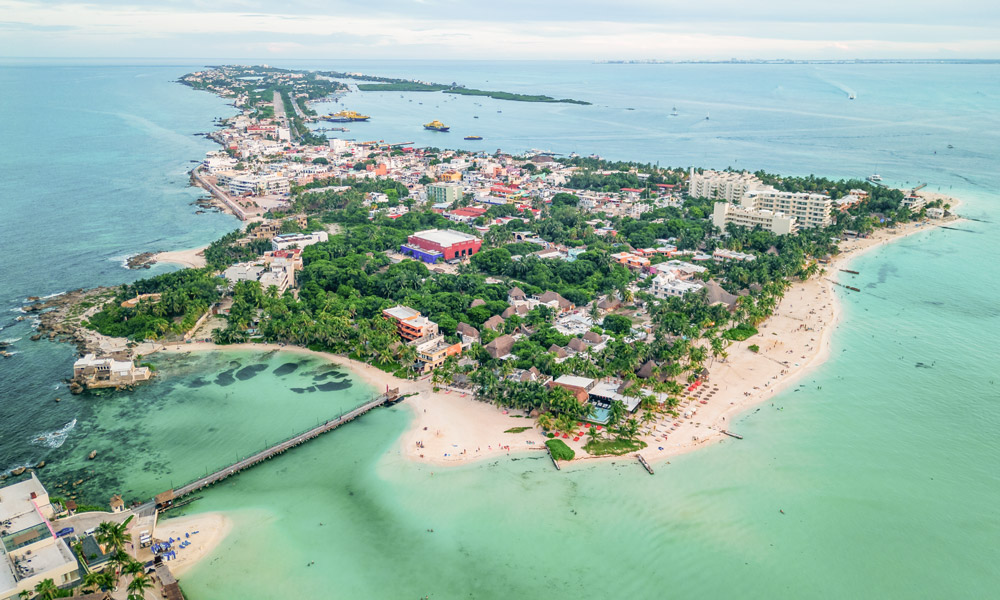 Isla Mujeres Cancún - aerial view