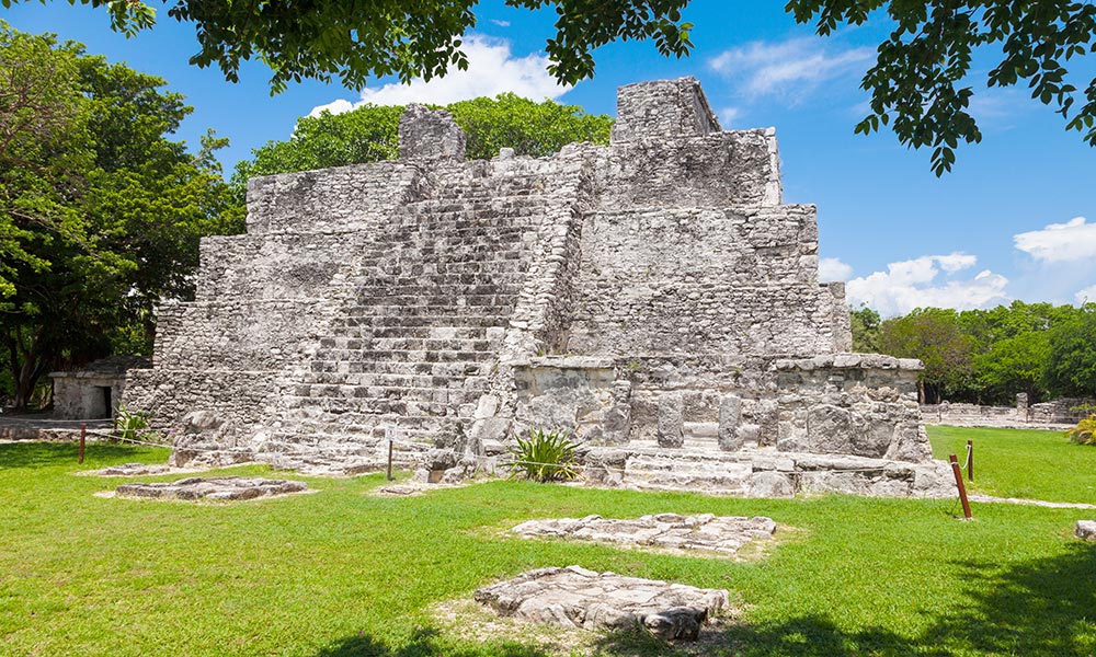 El Meco. Mayan archeological site near Cancun