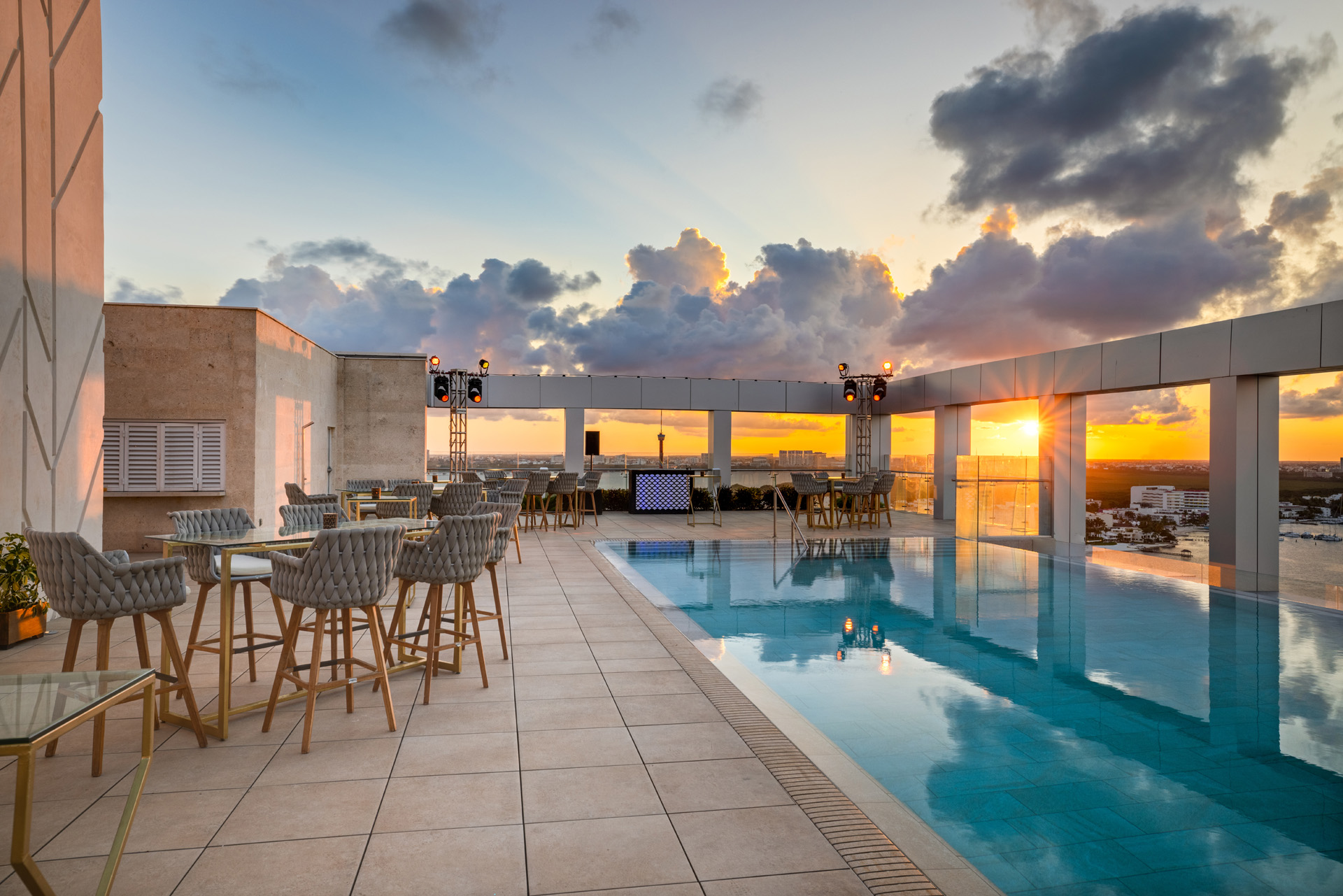 Amàre Cancún rooftop terraces for events