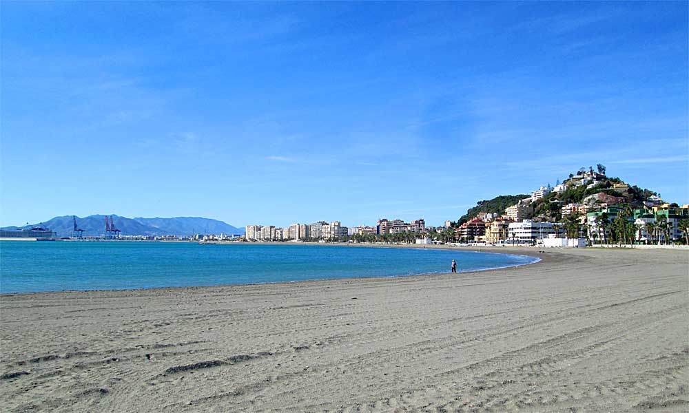 Plages à Málaga avec drapeau bleu - Plage La Caleta