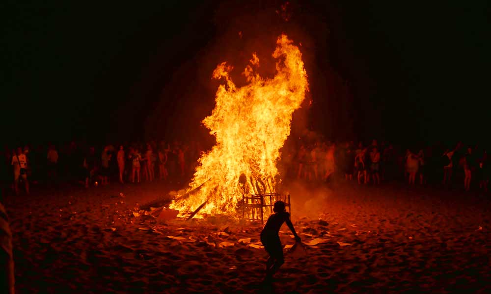 Saint John's eve bonfire