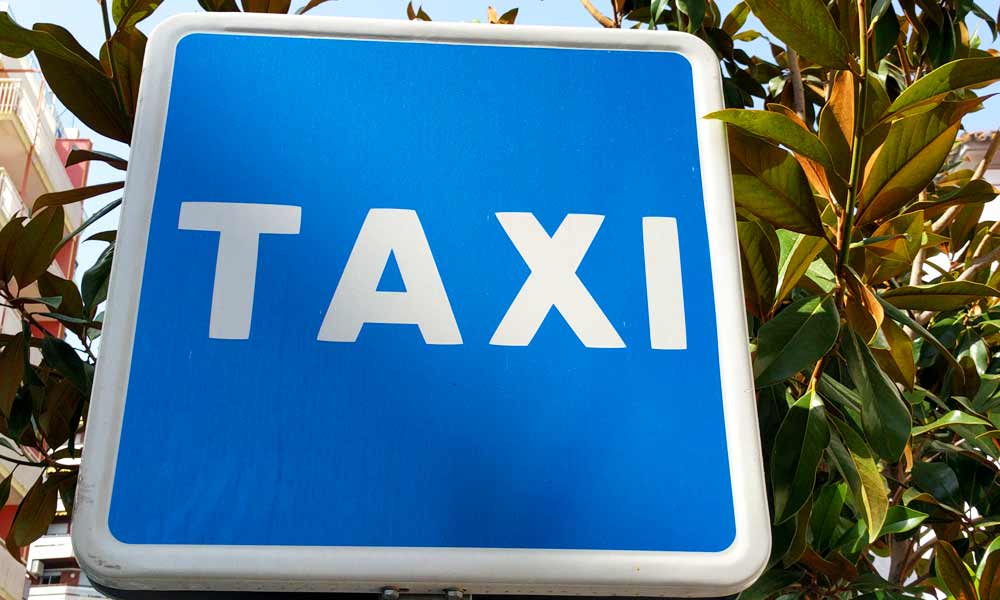 Taxi sign in Marbella