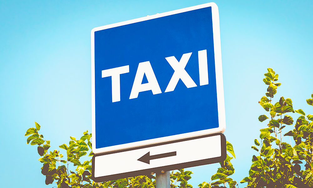 Taxi sign in Marbella