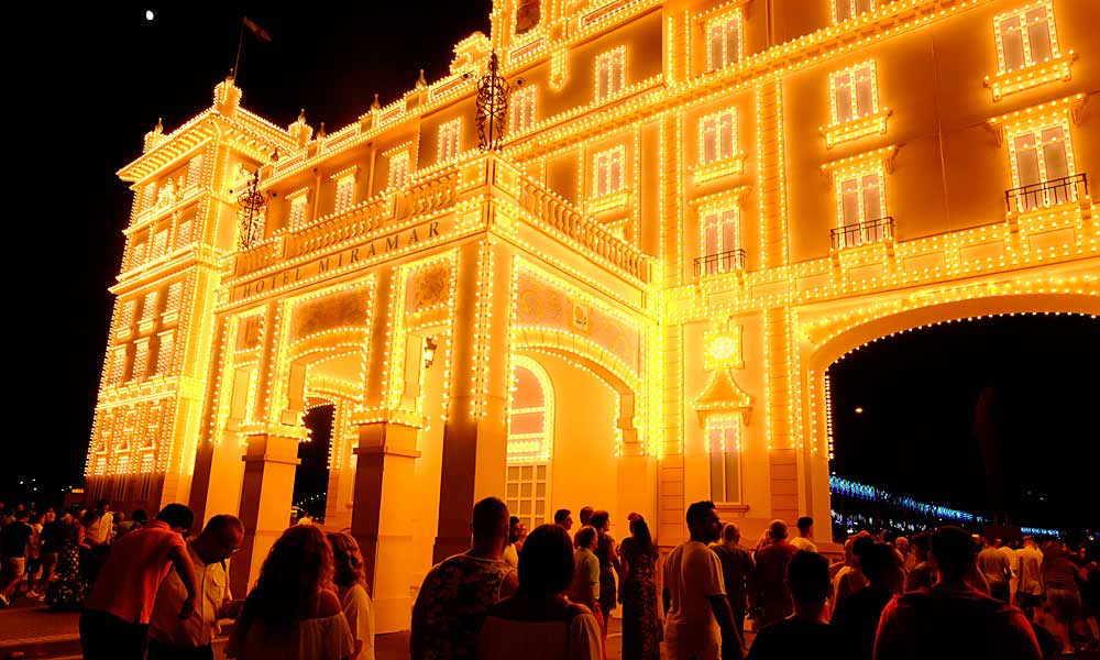 Feria de Málaga - de noche