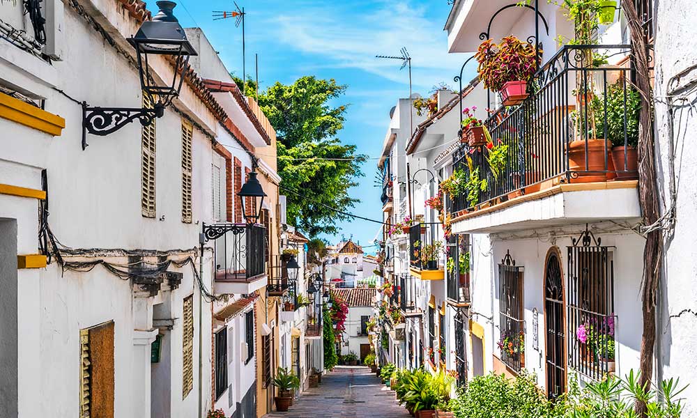 Marbella vieille ville, le centre ville de Marbella