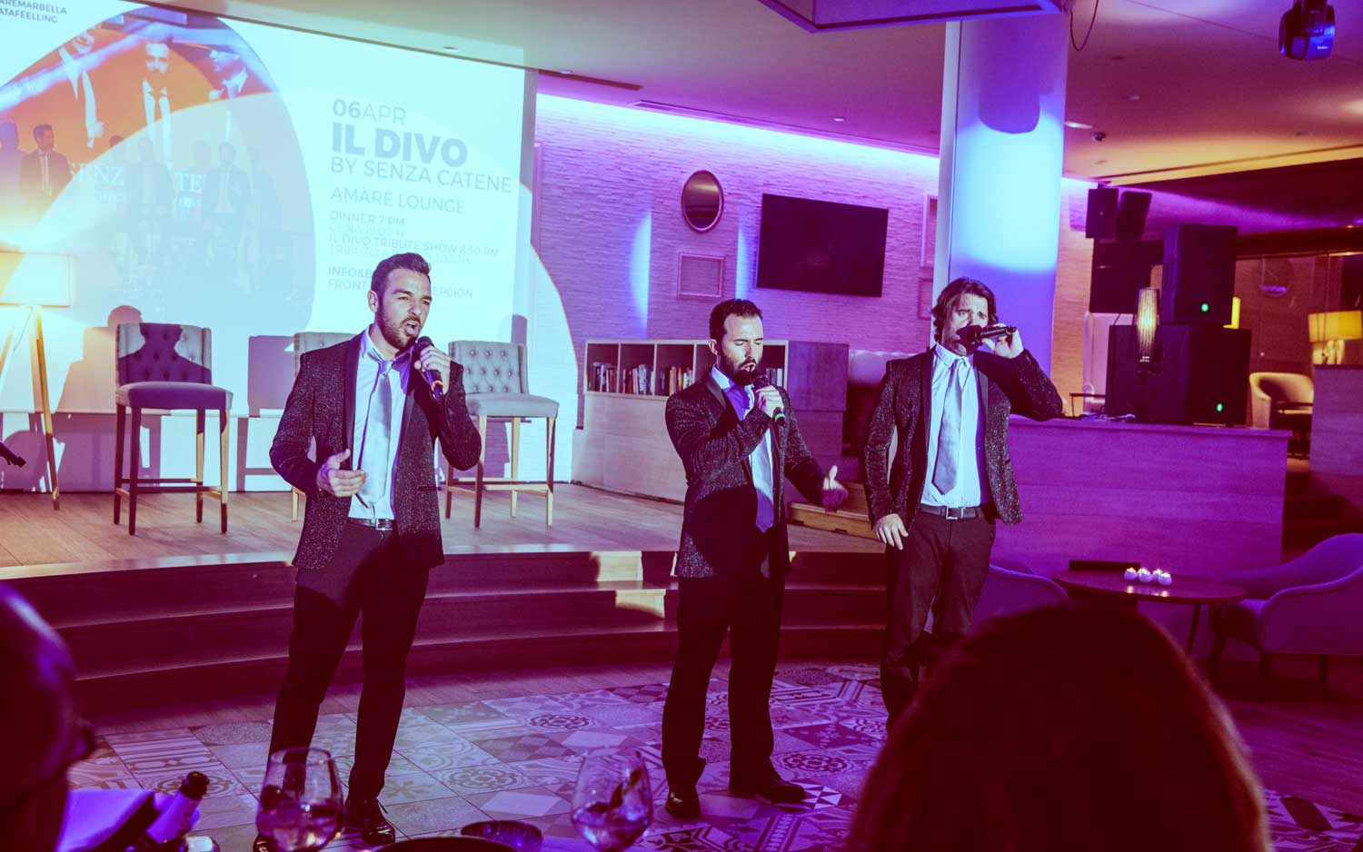 Photos de l'hommage à Il Divo