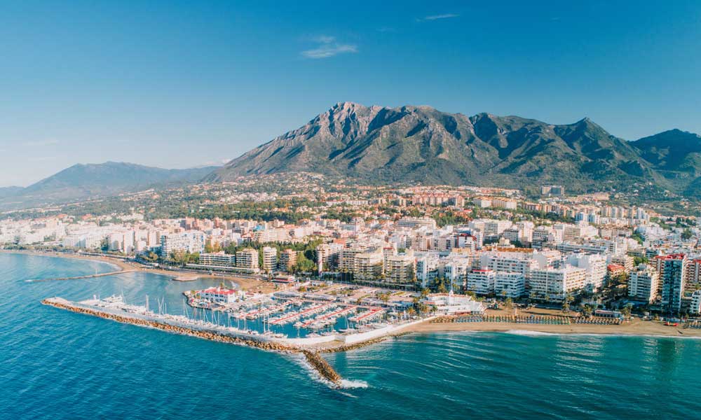 curiosidades sobre Marbella - Marbella aerial view