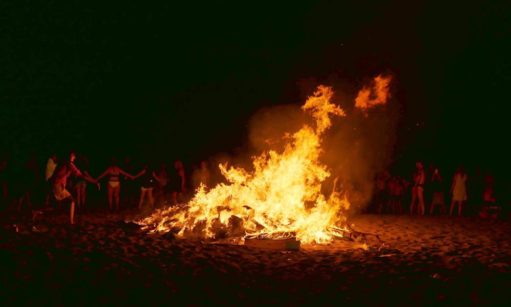 Saint John's Eve in Marbella, Costa del Sol Bonfire Night