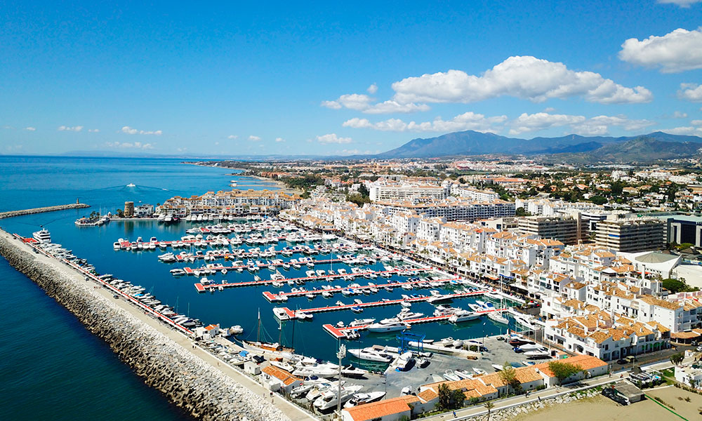 Puerto Banus aerial view
