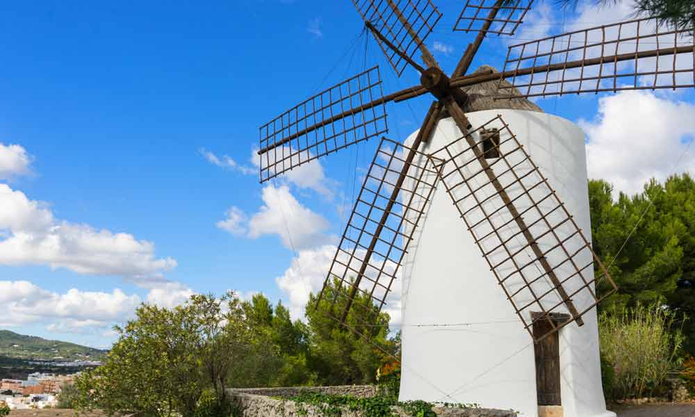 things to see and do in San Antonio, Ibiza - windmill