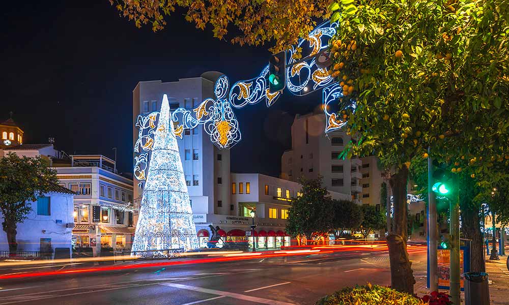 Christmas lights Marbella