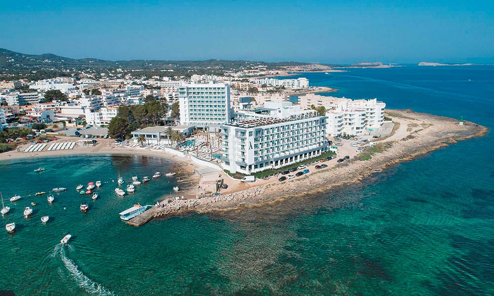 Amàre Beach Hotel Ibiza aerial view