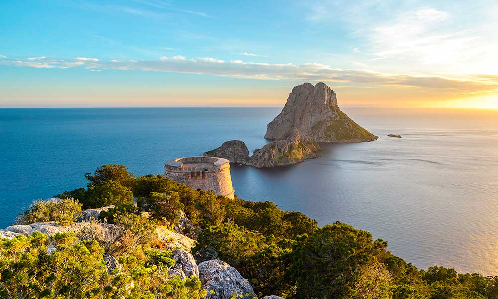 Es Vedrà and the Torre del Pirata