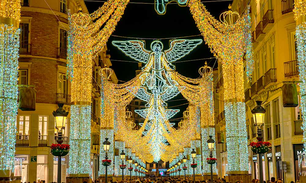 Christmas lights Málaga - Crédito: Vitalii Biliak / Shutterstock.com