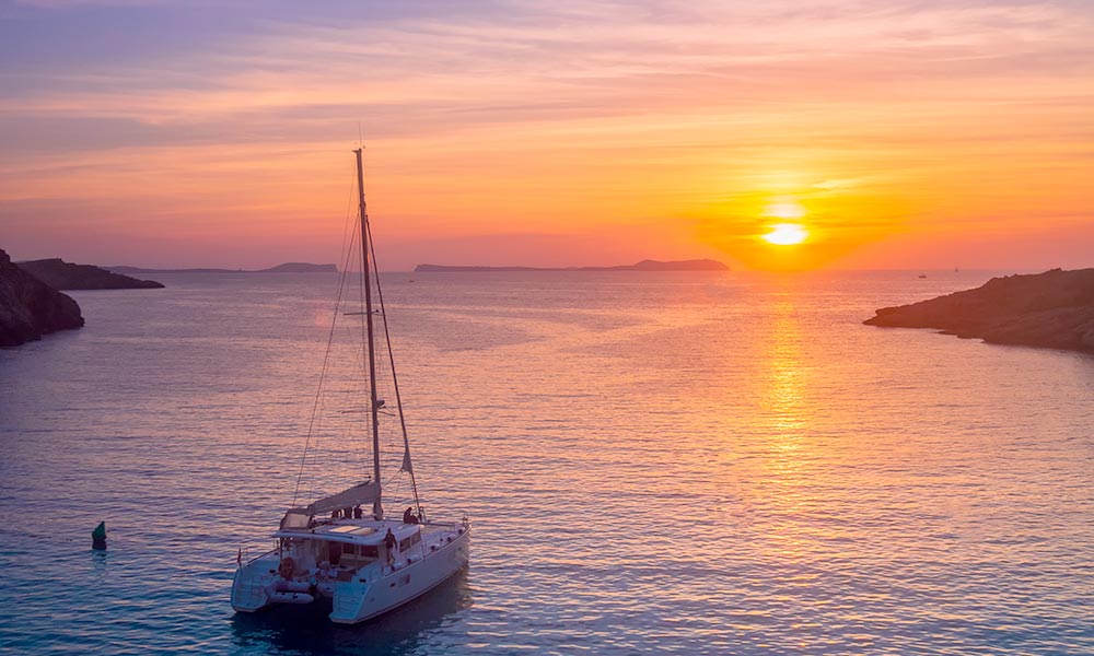 Ibiza catamaran, editorial credit: jotapg / Shutterstock.com