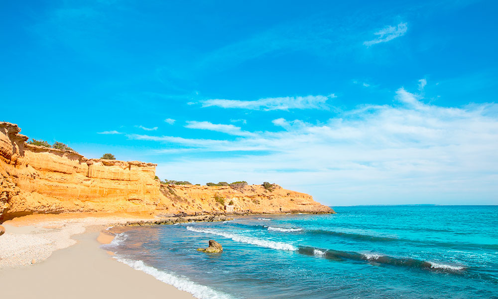 Es Bol Nou cliffs, Ibiza