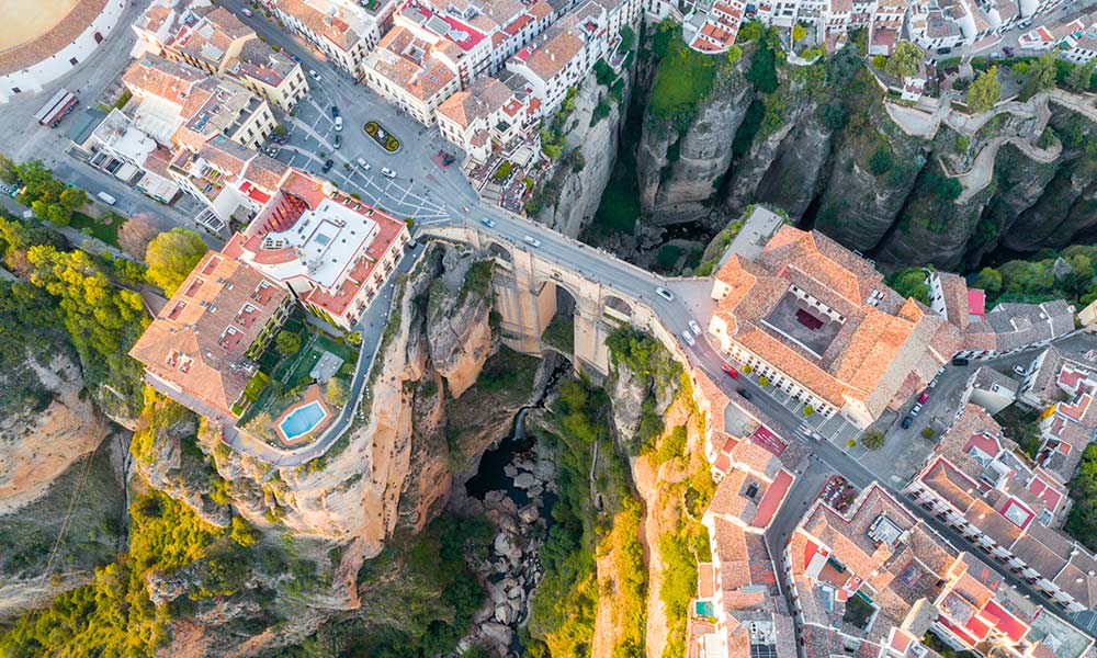 Ronda aerial view