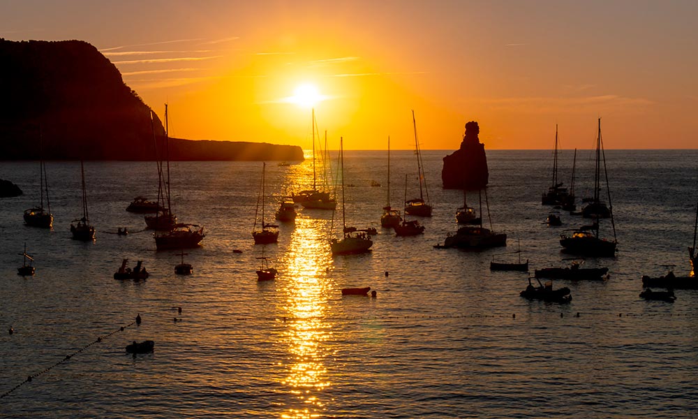 Cala Benirrás sunset