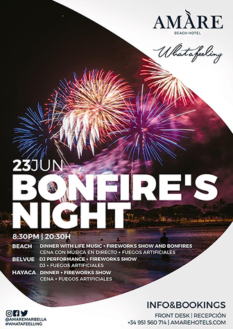 Amàre Beach Hotel Sancti Petri - poster Bonfire Night