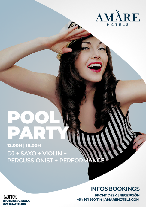 Amàre Beach Hotel Marbella - Poster Pool Party